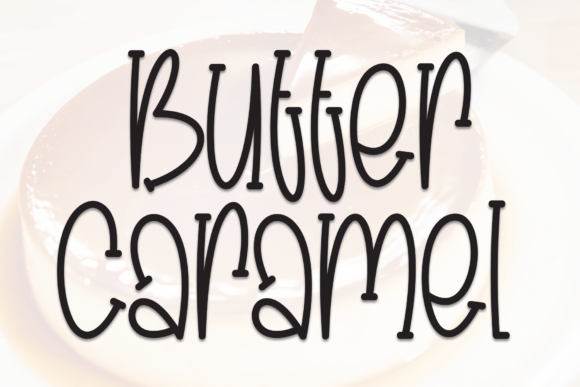 Butter Caramel Font for Creative Marketing