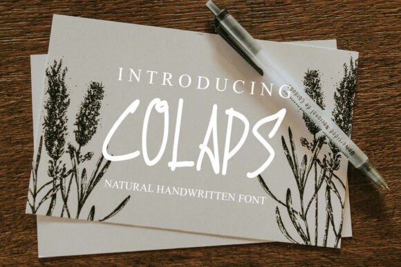 Colaps: A Handwritten Font for Impactful Design