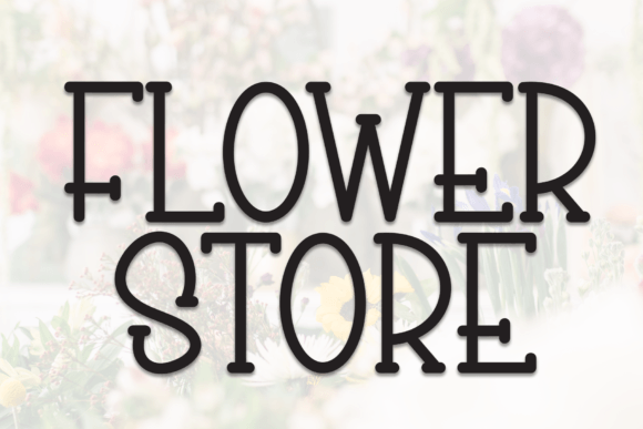 Flower Store Font: Sweet Handwritten Style