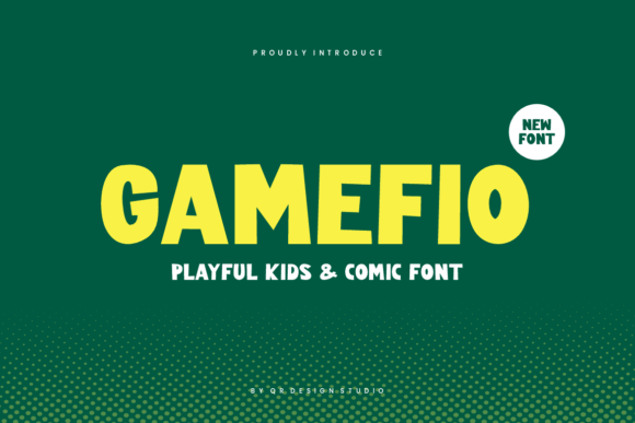 Gamefio: A Friendly Handwritten Font