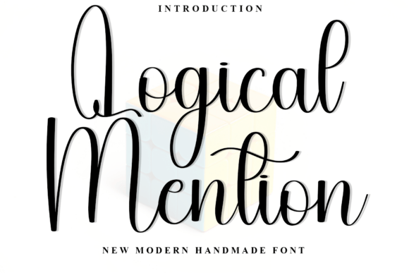 Logical Mention: A Script Font with Soft Elegance