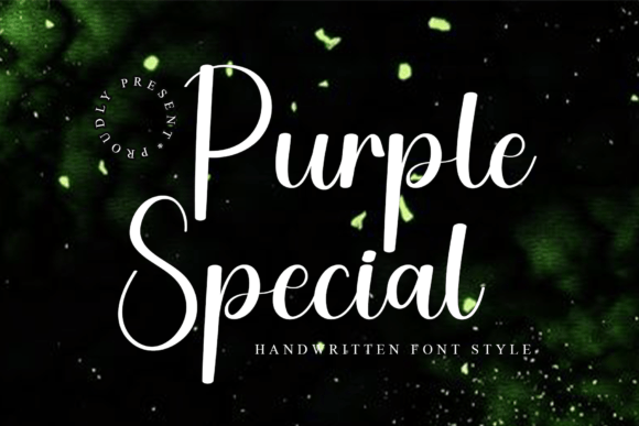 Purple Special: A Sweet Handwritten Font