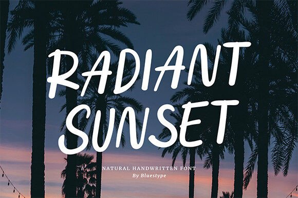 Radiant Sunset Font Review