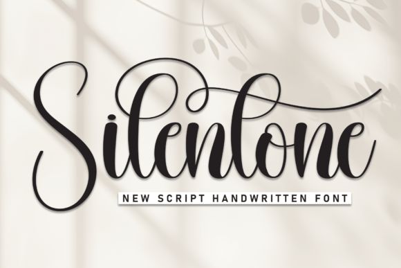 Silentone: A Friendly Script Font