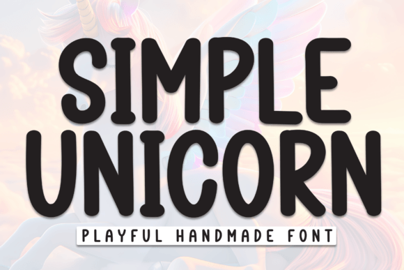Simple Unicorn Font for Web Design