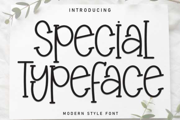 Special Typeface Review