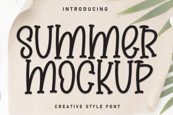 Summer Mockup Font for Creative Projects